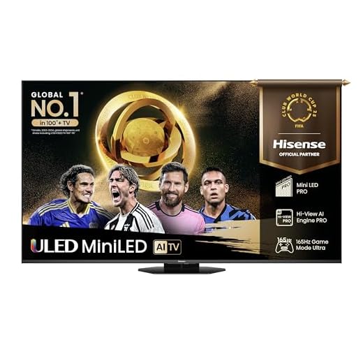 Tv 55 Pollici Hisense TV 55" Mini-LED 165Hz 4K 2025 55U8Q, Octagonal Stand, Dolby Atmos Multi-Channel Surround 4.1.2, Smart TV VIDAA U9 con 1000+APP, Dolby Vision IQ, HDR 10+, 165Hz Game Mode Ultra, Alexa Built-in