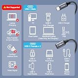 KiWiBiRD rozdzielacz USB C, 1x męski USB C do 3x żeńskie porty Type C, adapter USBC Splitter do ładowania i przesyłania danych, kompatybilny z laptopem MacBook PS5 telefonem pamięcią przenośną myszką