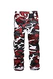BACKBONE Mens Casual Street Fashion Camo Cargo Pants Army Combat Military BDU Pants Work Hunt Pants (Red Camo,Size 38)