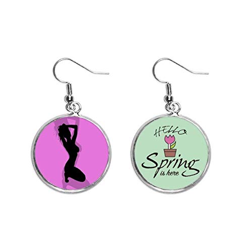 Pendientes de primavera Plump Slim mujer colgante decorativo de rodillas antialérgico 1