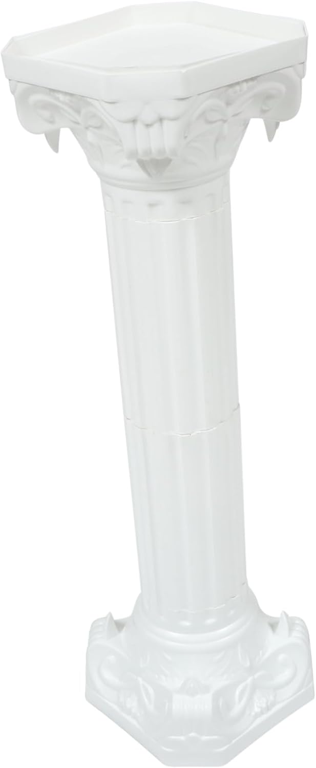 Outdoor Roman Pillar Elegant Garden Pedestal Waterproof Decorative Column Wrap for Wedding Decor Stylish Roman Pillar Figurine