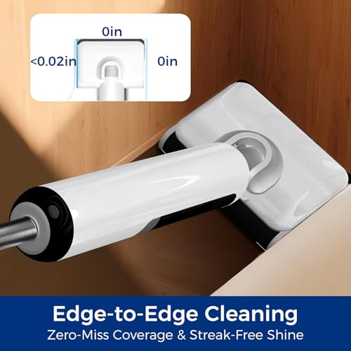 Image of Wet Dry Vacuum Mop, 180Lay-Flat Cordless Vacuum Mop All in One, Floor Cleaner Machine, 45 Minutes Long Runtime Electric Mop, 158℉ Self-Cleaning, Edge Cleaning, Self-Propelled Vacuum Mop Combo