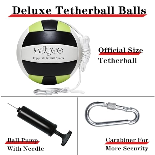image for YDDS Soft Tetherball- Glow in The Dark Porable Tether Balls with Carab