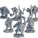 Miniaturas RPG Herois Humanos Personagens Dungeons And Dragons DND D&D 7 Unidades