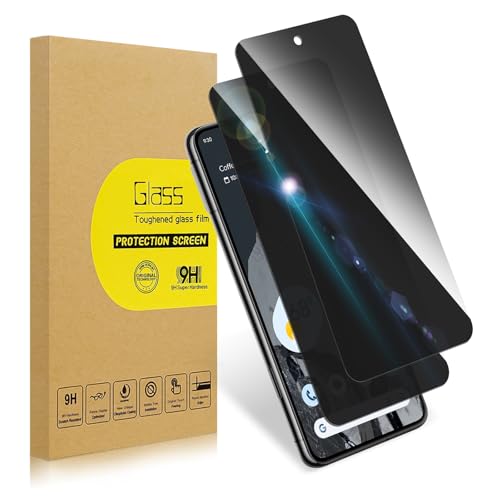 2 Pack Privacy Screen Protector for Google Pixel 8 Pro|Anti-Spy Tempered Glass Anti-Scratch 9H Hardness & Easy Installation