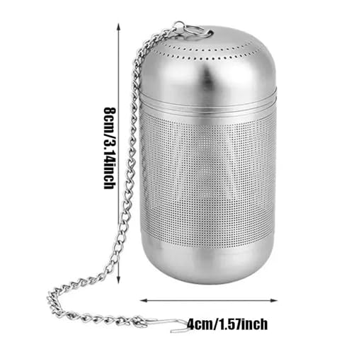 Portable Kitchen Accessories: Stainless Steel Teapot Filter Mesh Tea Strainer Infuser Tools - Image 4