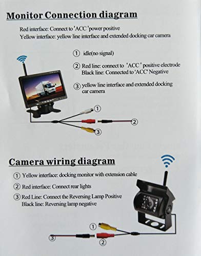 7 inch monitor draadloze auto achteruit achteruit dubbele back-up achteruitrijcamera voor vrachtwagens bus graafmachine… - Image 8