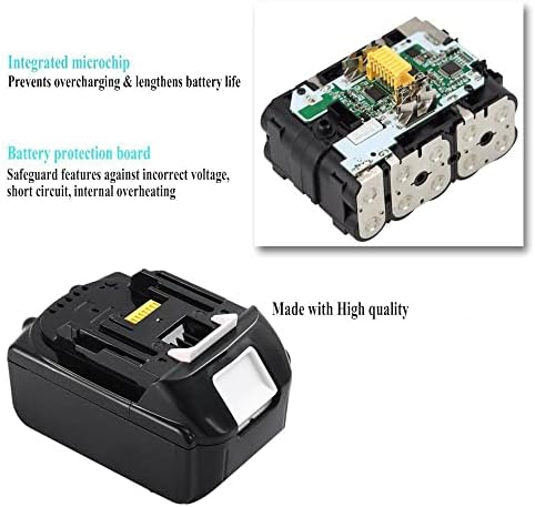 Geelink 5.0Ah BL1850 LXT Lithium-Ion Battery Replacement for Makita 18V Batteries BL1860 BL1815 BL1830 BL1820 BL1840 BL1850B-2 LXT-400 BL1845 194205-3 194204-5