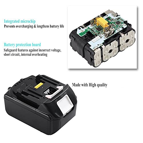 image for Geelink 2 Pack 18V BL1860B LXT Lithium-Ion Replacement Battery for Mak