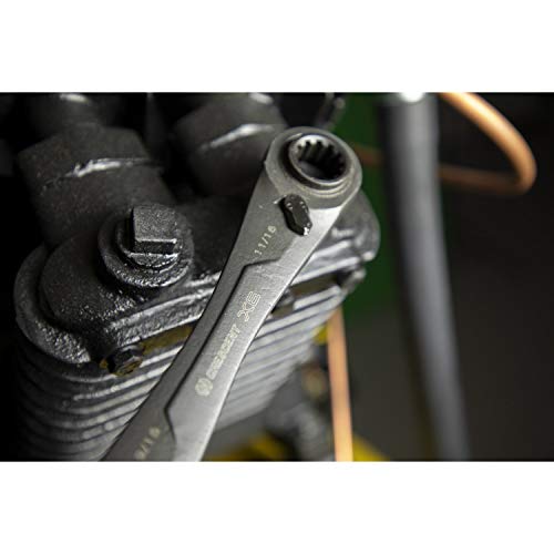 Crescent Conjunto de chaves SAE de catraca de óxido preto 4 em 1 X6™ de 2 peças - CX6DBS2