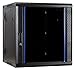 Produktbild DSIT 12HE Netzwerkschrank (Serverschrank) 19 Zoll wendbares Wandgehäuse mit Glastür (BxTxH) 600 x 600 x 635mm - Schwarz - Abschließbar - Traglast 60 kg - Robuste Konstruktion