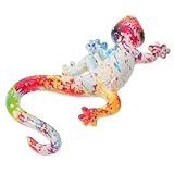 Un style artistique original : le design distinctif de cette décoration extérieure représentant des lézards transforme les espaces communs en vitrines pour des sculptures murales et suspendues d'animaux. décoration extérieure sur le thème des lézards, art mural extérieur pour le jardin