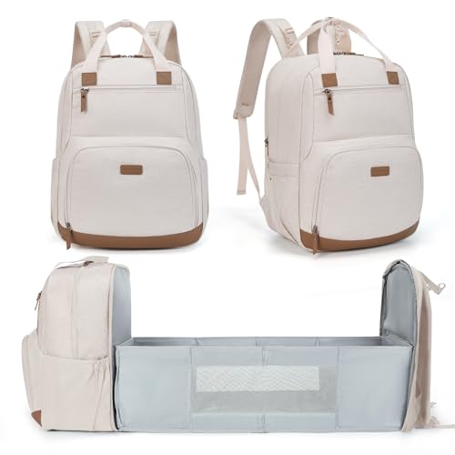 Image of mommore Diaper Bag Backpack with Changing Station Large Travel Diaper Bags Unisex Baby Bag with Changing Pad, Stroller Straps