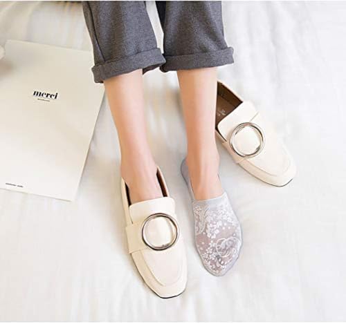 No Show Socks for Women Invisible Thin Low Cut Flat Sheer Socks Sneaker Loafer Heels with Non Slip 5 Pairs4