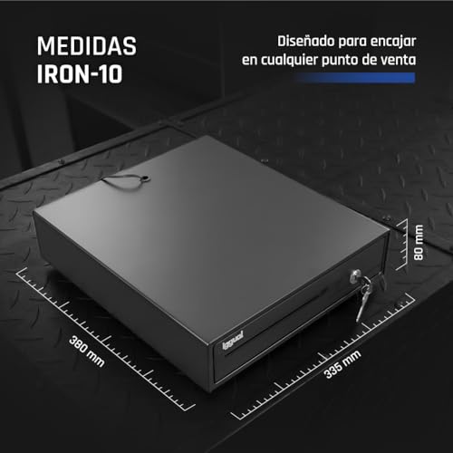 Kassa Lade iggual IRON-10 Zwart (S0223940)