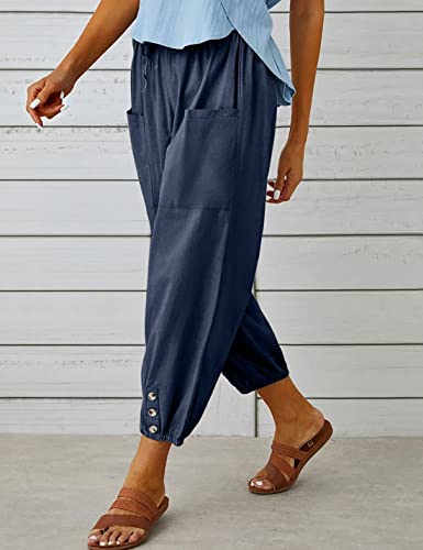 Image of Bozanly Women Casual Harem Pant Boho Loose Yoga Capris Trousers 2026