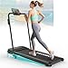 Decorcn Walking Pad Treadmill for Home Foldable, 5 in 1 Treadmills with App Compatible, 10KM/H Under Desk Walking Pads with 7% Incline, Running Machine, Magnetic Remote Control
