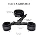 Bed Restraints Sex Ties for Ankles and Wrists Bondaged Restraints Sex Set for Bed Neck to Wrist Behind Back Restraints Submissive Collar Chokers for Women Handcuffs and Blindfold for Adults Sweater