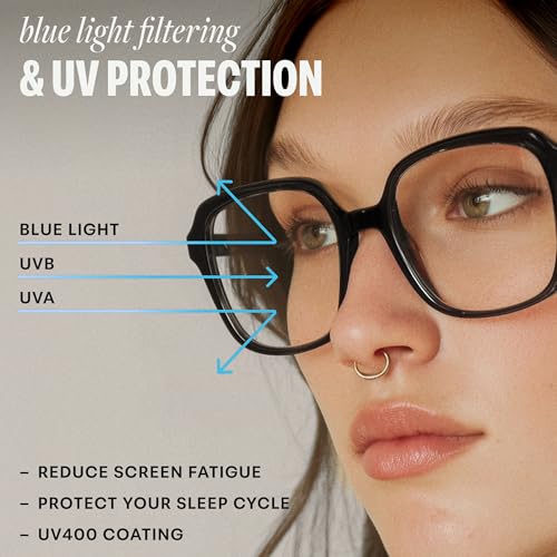 Image of miyya Blue Light Blocking Glasses for Women, Blue Light Glasses for Women Oversized Fashion Glasses