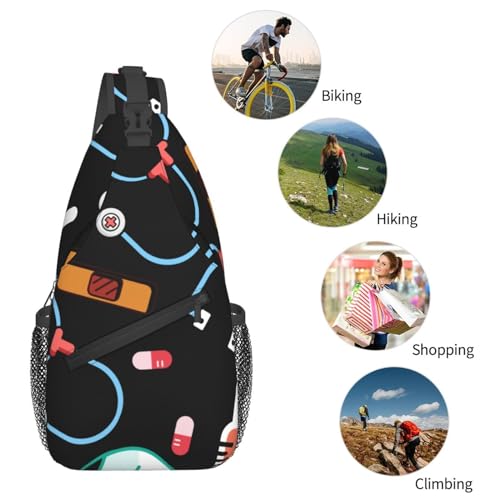 Mochila de pecho cruzada para mujer y hombre miniatura 5