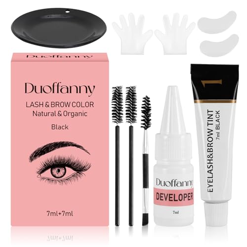 2-In-1 Eyelash & Eyebrow Color Kit - DIY Lash and Brow Tinting at Home, Professional Salon Quality...