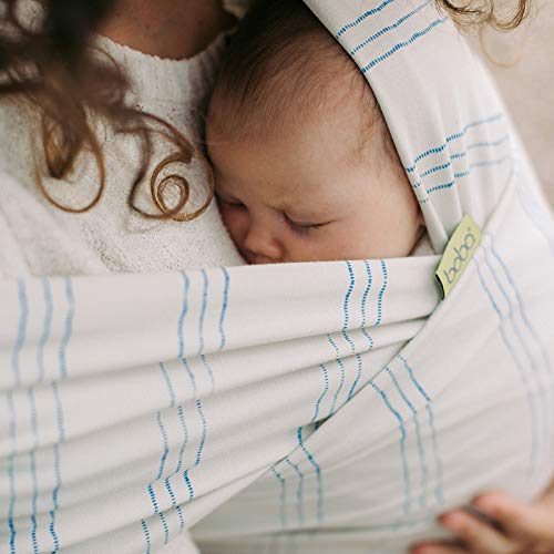 Image of Boba Baby Wrap Carrier - Original Baby Sling Carrier for Newborns (7-35 lbs), Soft, Secure, Hands-Free & Ergonomic, Ideal for Comfortable Bonding, New Parents (Serenity Riviera)