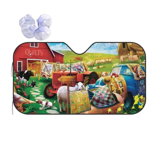 人気かわいい犬たち キャラクター かわいい 車用サンシェード フロントカバー 日よけ 遮熱 遮光 断熱 防熱 夏用 折りたたみ カーズ 車 サンシェード 車用 日除け フロントサンシェード 軽自動車 簡単取り付け M