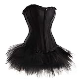Corsage Kleid Mini Rock Petticoat Tutu Korsett