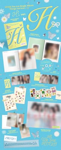 Hitgs - 1st Single Album Things we love : H CD (Random ver.) + Extra photocards