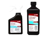 LEADER Hydrogen Peroxide Spray Bottle First Aid Antiseptic 3% Solution with Refill, 24 Ounce Total
