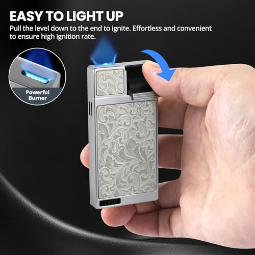 Encendedor de Mecha Plana Ajustable y Recargable miniatura 2