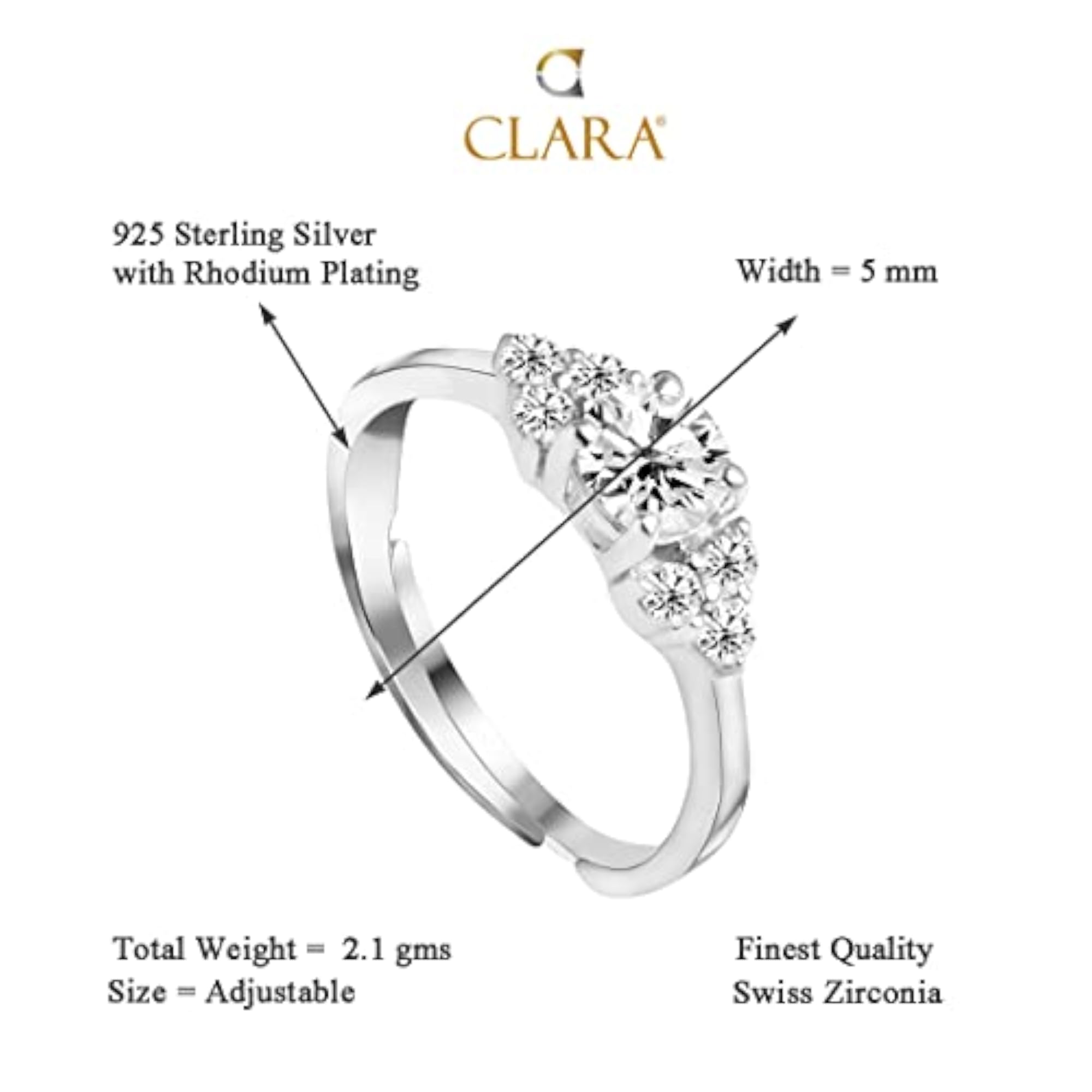 925 Sterling Silver Band Ring