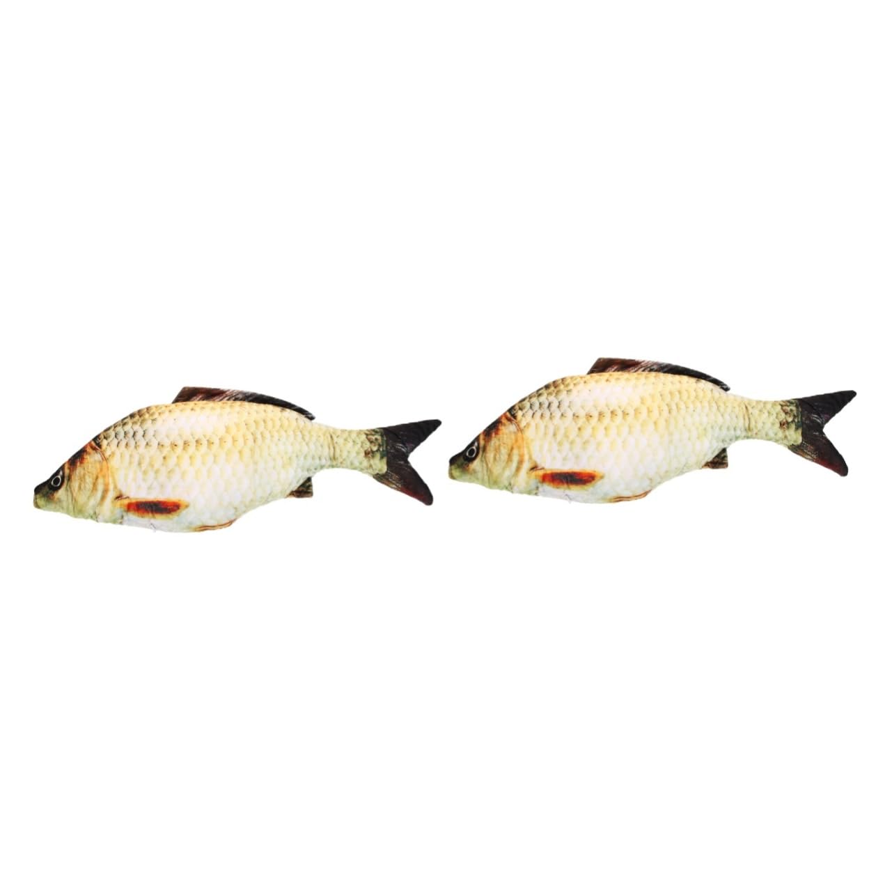 Peluche carpe carassin Alipis lot de 2 coussins décoratifs poisson
