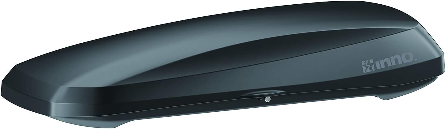 INNO PHANTOM2020 Matte Black 14 cu ft, Cargo Box, Dual‑Side Opening with Locks, Made in Japan, Compatible with Aero & Square Bars, Tool Free Install, for SUVs, Wagons, EVs, Trucks, Cars