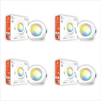 EcoEarth Neo Bluetooth Smart Concealed Downlight | 9 Watt |Warm to Cool Feel & 16 Million Colors| Pack of 4