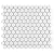 SomerTile FXLMHW Metro 1" Hex Glossy White 10.25" x 11.88" Porcelain Mosaic Tile, 10