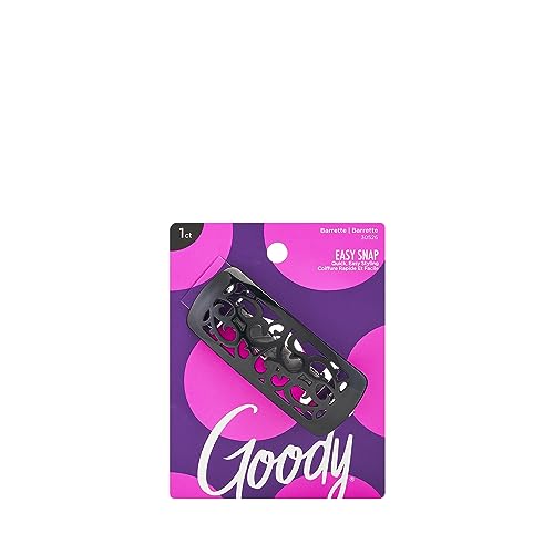 Goody Slideproof Autoclasp Carved Hair Barrettes 1 Count