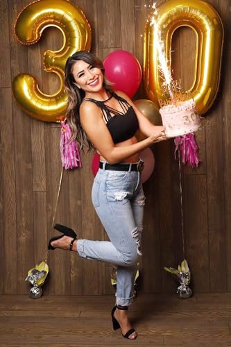 Image of Gold Number 26 Balloon 40 inch, 26 Number Balloons, 26th Gold Birthday Decorations, 26 Year Old Women Men Golden Party Supplies
