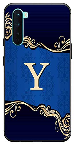 Image of Amazon Brand - Solimo Designer Blue Pattern Alphabet-Y Printed Soft & Flexible Hybrid Back Case Mobile Cover for OnePlus Nord