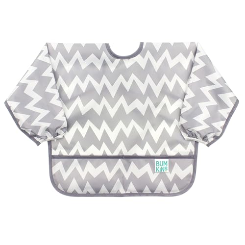 Product Image of the Bumkins Sleeved Bib for Girl or Boy, Baby and Toddler for 6-24 Mos, Essential...
