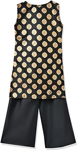 Image of Bitiya By Bhama Girl's Silk Kurta & Palazzo