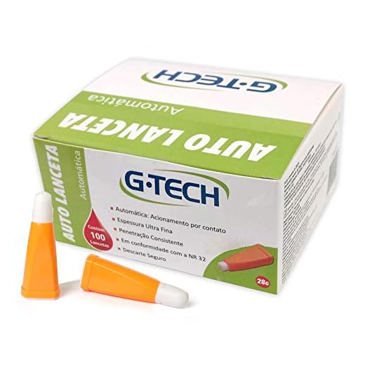 Auto Lanceta Automática G-tech 28g C/ 100 Unidades
