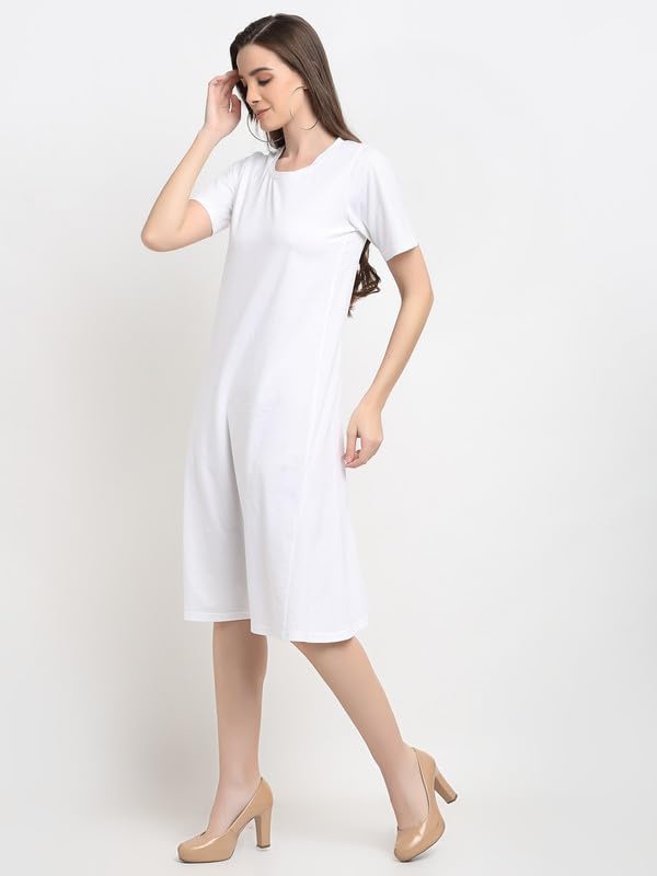 Image of Women's A-Line Cotton Midi Dress