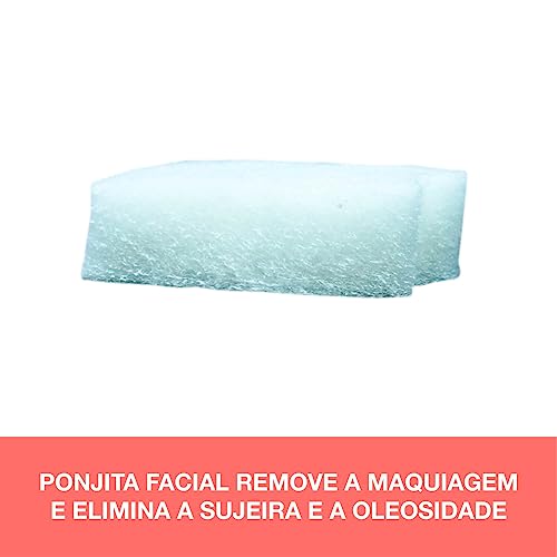 Ponjita, 3M, Esponja Facial Suave, Branca