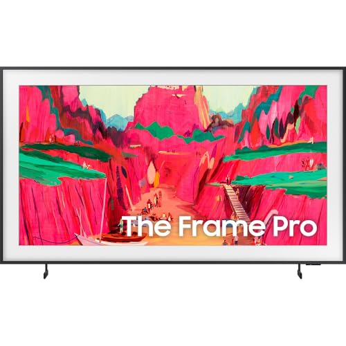Image of Samsung QN65LS03FW 65 inch The Frame Pro 4K Neo QLED Mini LED Smart TV (2025) Bundle with CPS Exclusive 26 Month Protection, 2X HDMI Cables & Deco Gear Complete Home Theater Beginner′s Guidebook