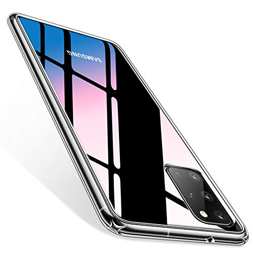 TORRAS Diamonds Clear Designed for Samsung Galaxy S20 Plus Case, [2X Military Grade Shockproof][10X Anti-Yellowing] Hard Protective Slim Phone Case with Soft Edges-Clear