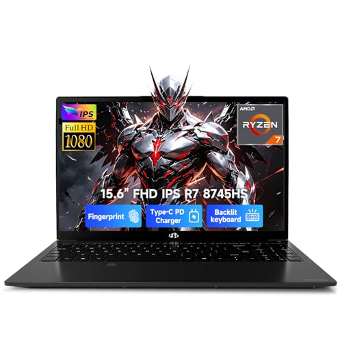 NIMO 15.6" IPS FHD Gaming Laptop, Ryzen 7 8745HS 32GB DDR5 RAM 1TB SSD (8C/16T, up to 4.9GHz) Radeon 780M Graphics Business Comp