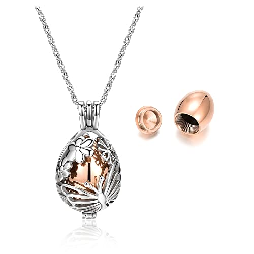 Collier urne funéraire Jovivi pendentif cendres coeur en acier inoxydable avec entonnoir