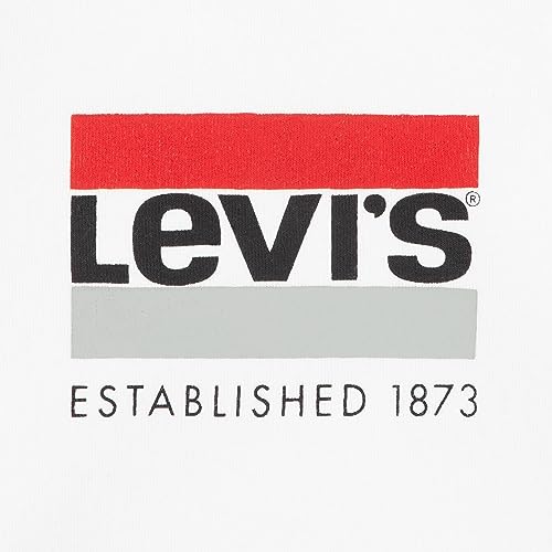Image of Levi's Graphic Pullover Hoodie White /Red