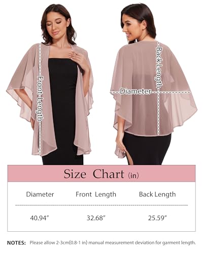 Image of Shawls and Wraps for Evening Dresses Womens Chiffon Scarf Sheer Cover Up